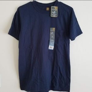 Goldtoe Men's Short Sleeved Navy T-Shirt, Small